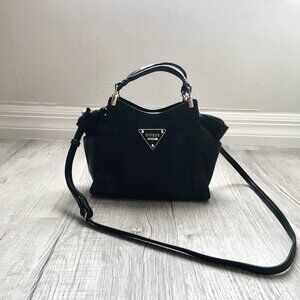 GUESS Black Small Satchel Crossbody Bag